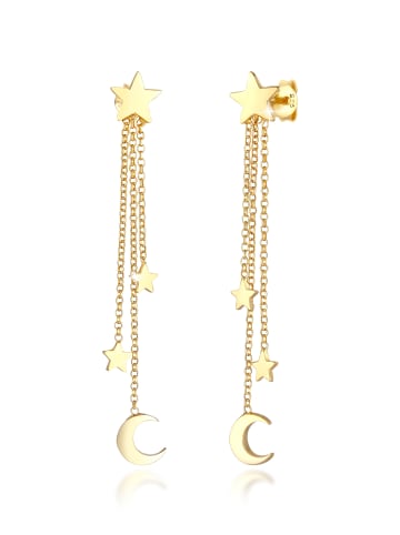 Elli Ohrringe 925 Sterling Silber Sterne, Astro, Stern in Gold