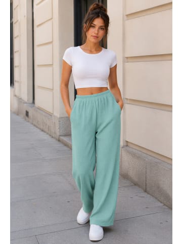 Reichstadt Damen Oversized Hose Musselin in Mint