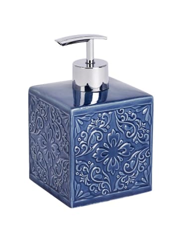 Wenko Seifenspender CORDOBA DUNKELBLAU - 500 ml in Blau, (B) 9 x (H) 13 cm