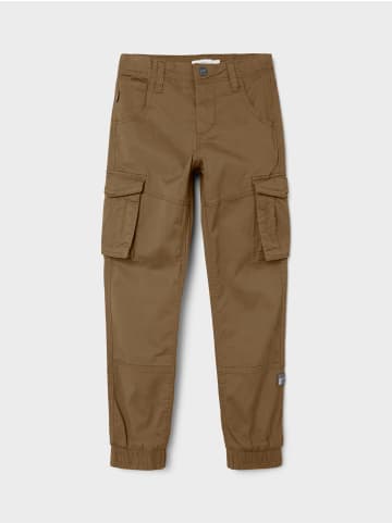 name it Cargo Hose für Jungen Jogger Chino Freizeithose NKMRYAN in Braun