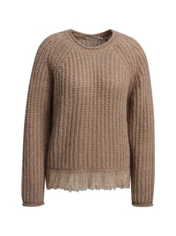 Smith&Soul Hairy Raglan Pullover mit Fransen in Toffee