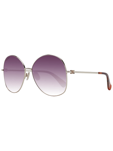 Max Mara Damen Sonnenbrillen Rund Gold