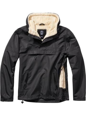 Brandit Jacke "Sherpa Windbreaker" in Schwarz