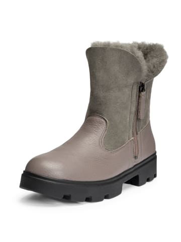 VITAFORM Hirschleder & Lammleder Doubleface Stiefeletten in dunkeltaupe