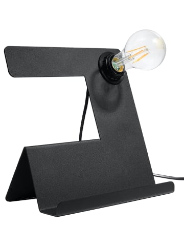 Nice Lamps Tischlampe GABRIEL in Schwarz Stahl dekorative Minimalistisch E27 LED NICE LAMPS