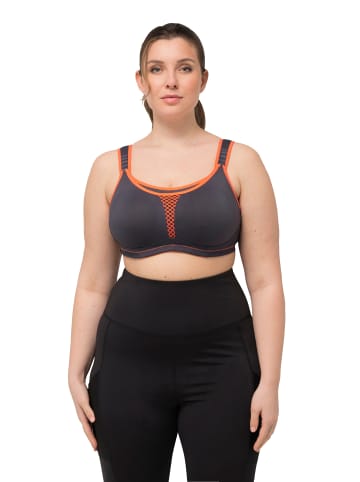 Ulla Popken Sport BH in dunkelgrau