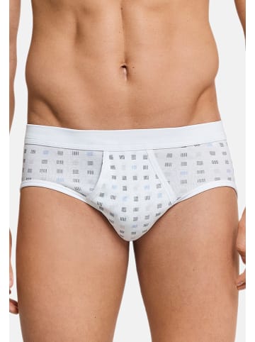 Schiesser Slip / Unterhose Cotton Essentials Feinripp in Weiß