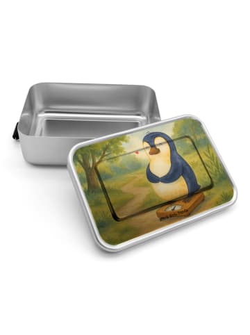 Mr. & Mrs. Panda Bentobox Pinguin Diät Design ohne Spruch in Weiß