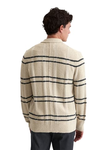 Marc O'Polo Strickjacke mit Kragen regular in Medium Beige