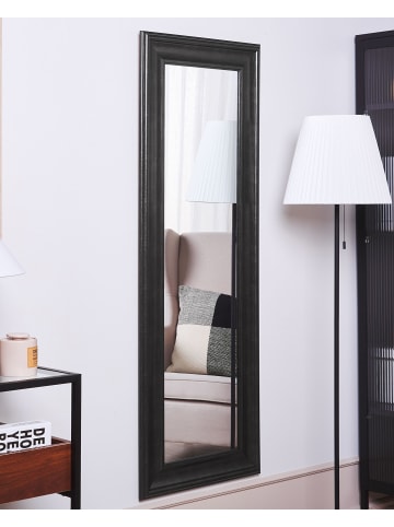 Beliani Wandspiegel LUNEL in Schwarz - (W) 51 x (H) 141 x (L) 3 cm