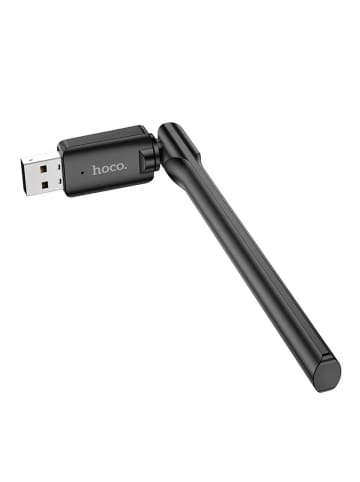 HOCO WLAN-Netzwerkkarte mit externer Antenne USB Wifi4 in Schwarz in Schwarz