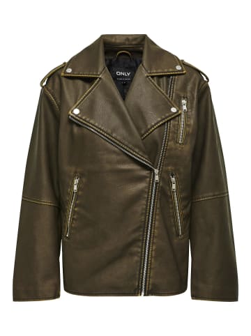 ONLY Kunstlederjacke in Wren