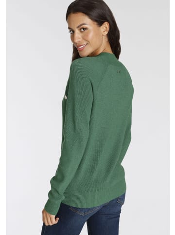 Laura Scott Strickpullover in dunkelgrün
