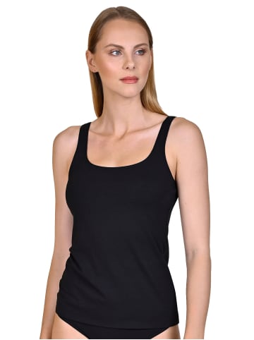 Lisca 2er Pack Trägerhemd in black