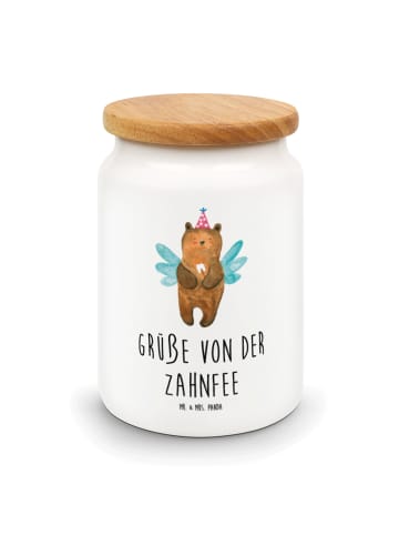 Mr. & Mrs. Panda Vorratsdose Bär Zahnfee mit Spruch in Weiß