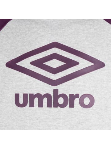 Umbro Sweatshirt Core Raglan in weiß / violett