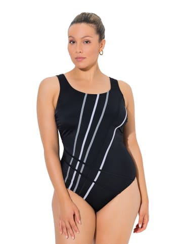 Ulla Popken Badeanzug in schwarz