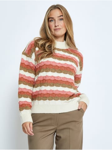 Peppercorn Pullover in Fog Sand Stripe