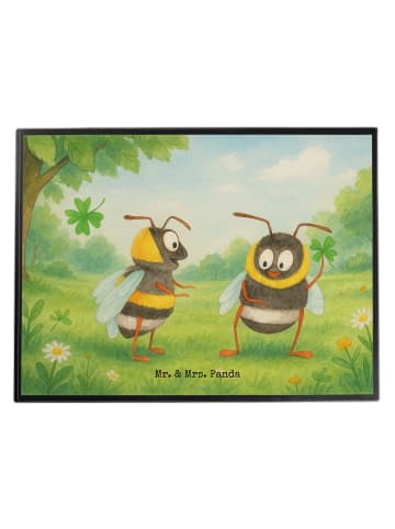 Mr. & Mrs. Panda Schreibunterlage Bienen Paar Design ohne Spruch in Weiß
