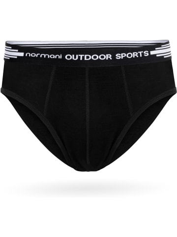 Normani Outdoor Sports 3er Pack Herren Merino Slip in Schwarz