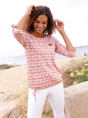 WITT WEIDEN Shirt in rosenholz-ecru-bedruckt