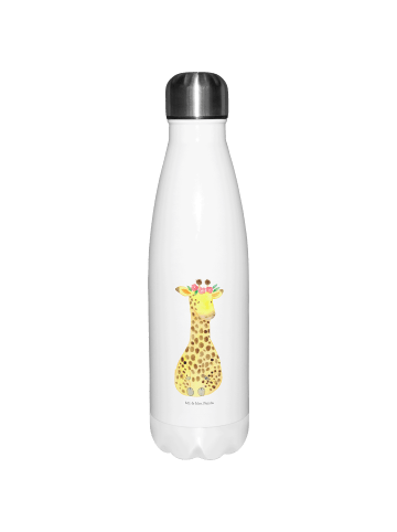 Mr. & Mrs. Panda Thermosflasche Giraffe Blumenkranz ohne Spruch in Weiß