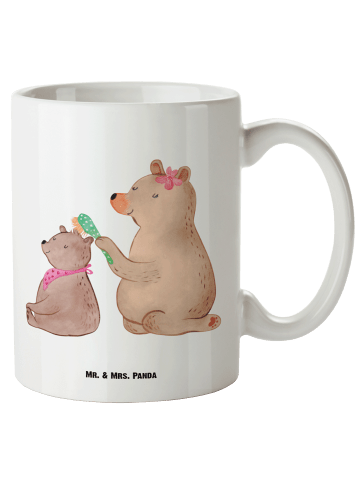 Mr. & Mrs. Panda Tasse Bär Kind ohne Spruch in Weiß