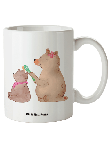 Mr. & Mrs. Panda XL Tasse Bär Kind ohne Spruch in Weiß