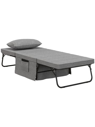 HOMCOM Klappbett in Grau 188L x 75B x 38H cm