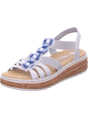 rieker Keilsandalette in silber