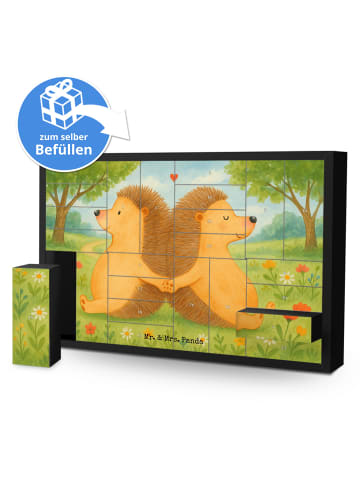 Mr. & Mrs. Panda Befüllbarer Adventskalender Igel händchenhalten... in Weiß