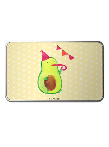 Mr. & Mrs. Panda Dose Avocado Geburtstag ohne Spruch in Gelb Pastell