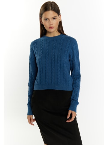 myMo Damen Strickpullover in Marine