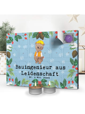 Mr. & Mrs. Panda Duftkerzen Adventskalender Bauingenieur Leidens... in Eisblau