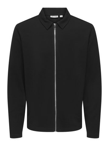 ONLY & SONS Strickjacke in Jet Black