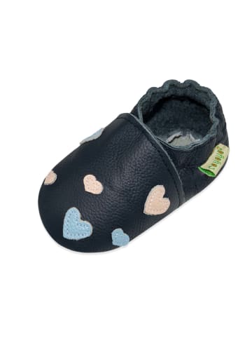 Sayoyo Baby Krabbelschuhe aus Leder, weiche Lauflernschuhe mit rutschfester Sohle