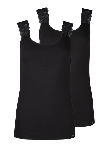 Skiny 2er Pack Tank Top in black