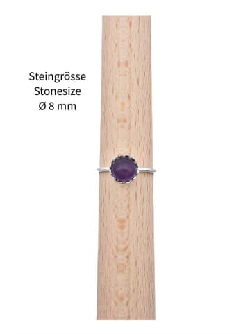 mantraroma 925er Silber - Ringe mit Amethyst