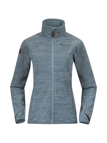 Bergans W HAREID FLEECE JACKET NOHOOD in Rauchblau