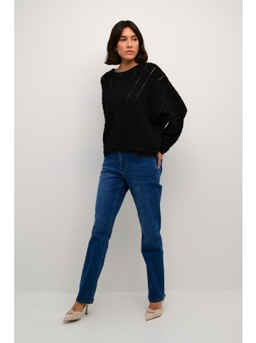 Kaffe Strickpullover KAjolie Loose fit in Black Deep