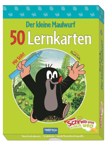 Trötsch Der kleine Maulwurf Lernkarten Schreib-und-wisch-weg in Box | Übungskarten...