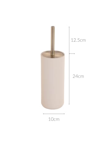 5five Simply Smart WC-Bürste DUO in Ecru, Ø 10,1 cm