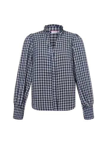 NÜMPH Bluse Nuali in marine weiß