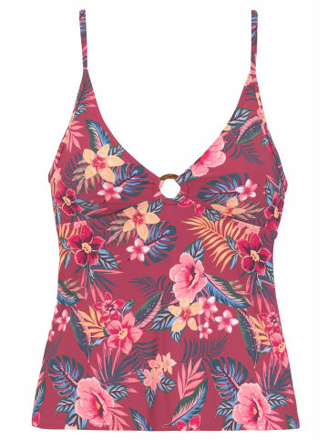 S. Oliver Tankini-Top in rostrot-bedruckt