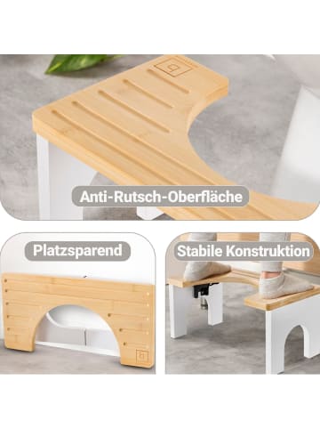 Benkstein Bambus Toilettenhocker  Braun