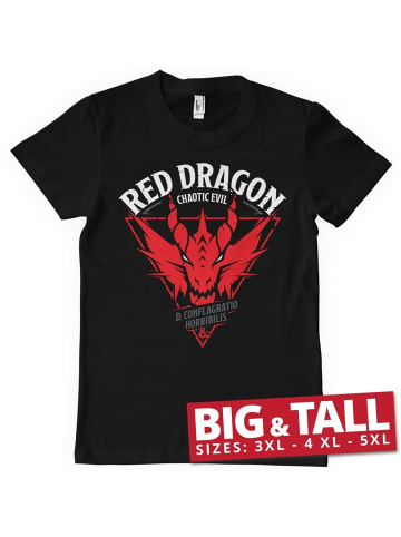 Dungeons And Dragons T-Shirt "D&D Red Dragon" in Schwarz