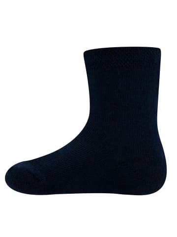 ewers 3er-Set Socken GOTS Uni in marine - latte - grau