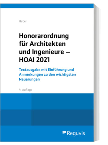 Reguvis Fachmedien Buch - Honorarordnung für Architekten und Ingenieure - HOAI 2021