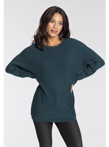 Laura Scott Fledermauspullover in petrol