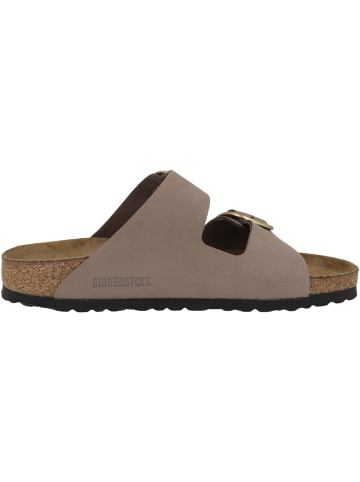 Birkenstock Pantolette Arizona Big Buckle Nubukleder schmal in lila